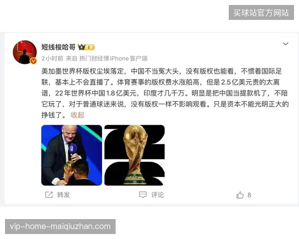 FIFA世界杯转播协议的排他性条款，正在被迫倒逼票务与版权运营的联动监管